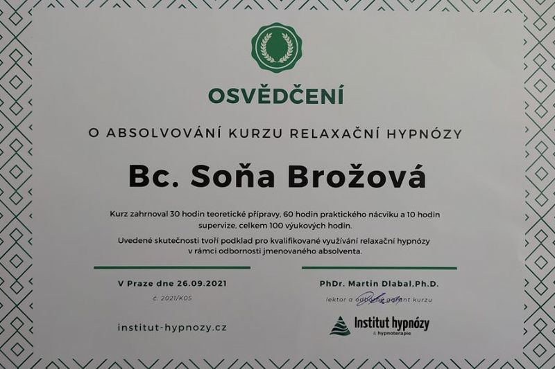 Relaxační hypnóza už i pro veřejnost, nejen v rámci kurzů němčiny